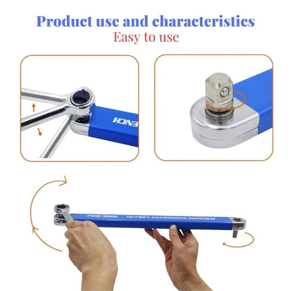 Multi-function Lengthened Wrench For Machine Maintenance