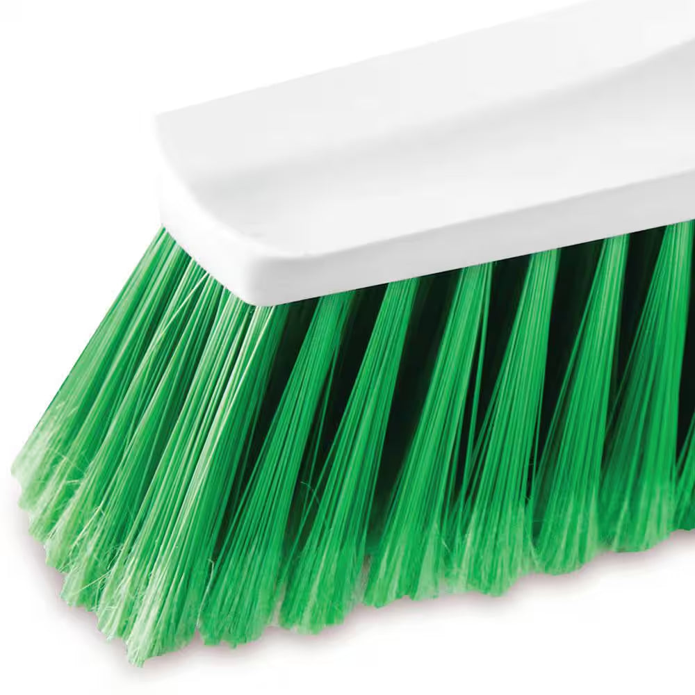 13 In. Smooth Surface Push Broom with Steel Handle